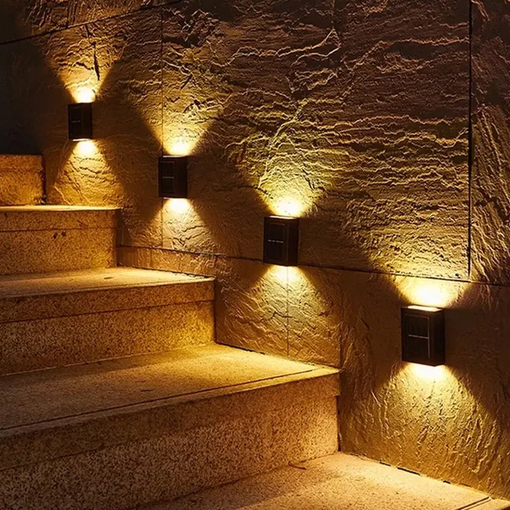 Elegant and Efficient: Wall Lighting Up and Down Facing Solar Lights