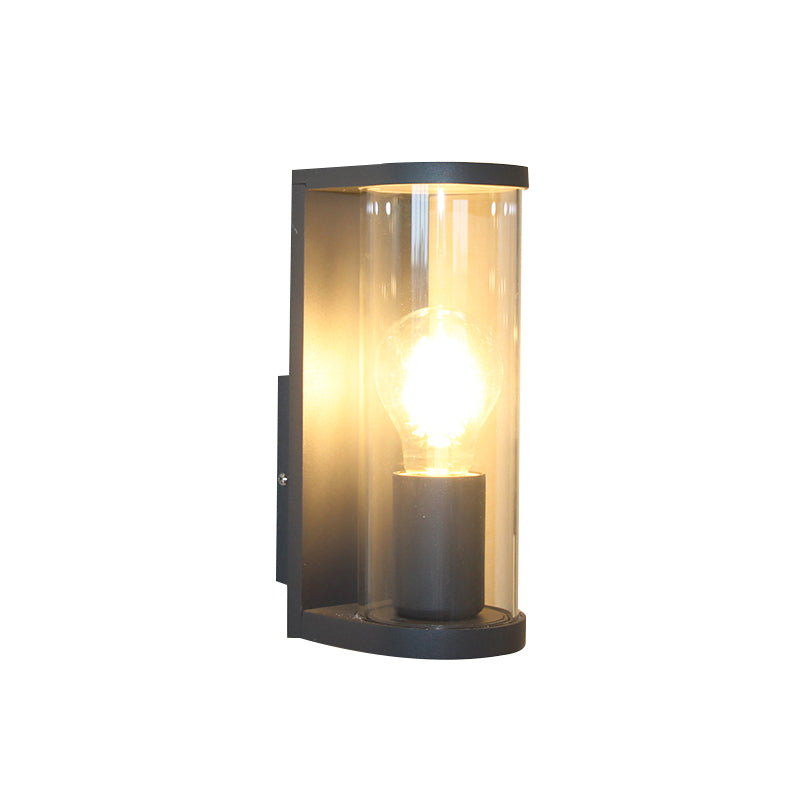 Grove Modern Curved Wall Lantern