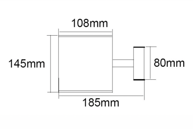 Fairfax Solar Up & Down Wall Light IP65