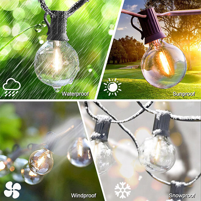 Outdoor Solar Festoon Lights IP44 Rated