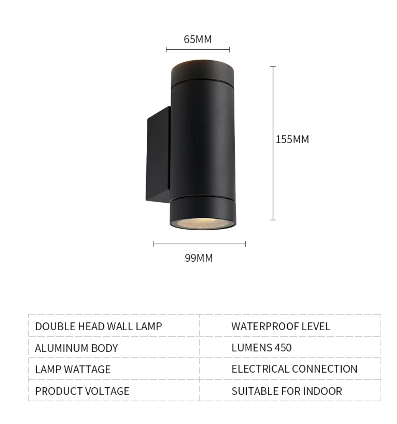 Up & Down Facing Outdoor Wall Light - Premium LED Grove Wall Light - IP54 Rated