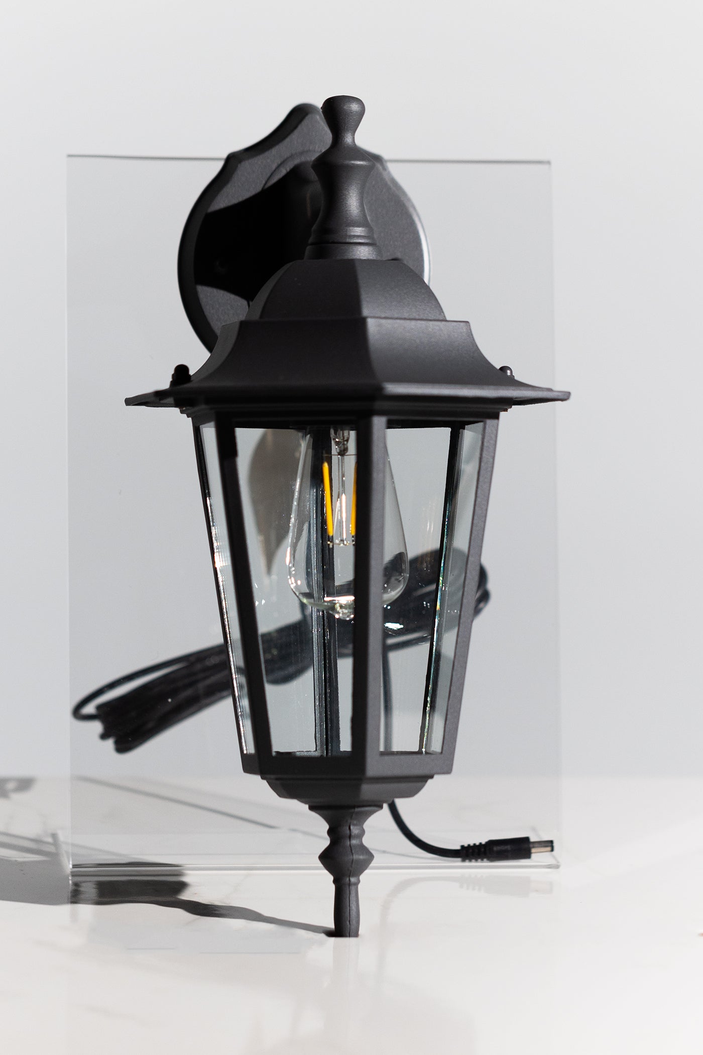 Solar Outdoor Wall Lantern - Clerkenwell Farmhouse - IP44 Rated