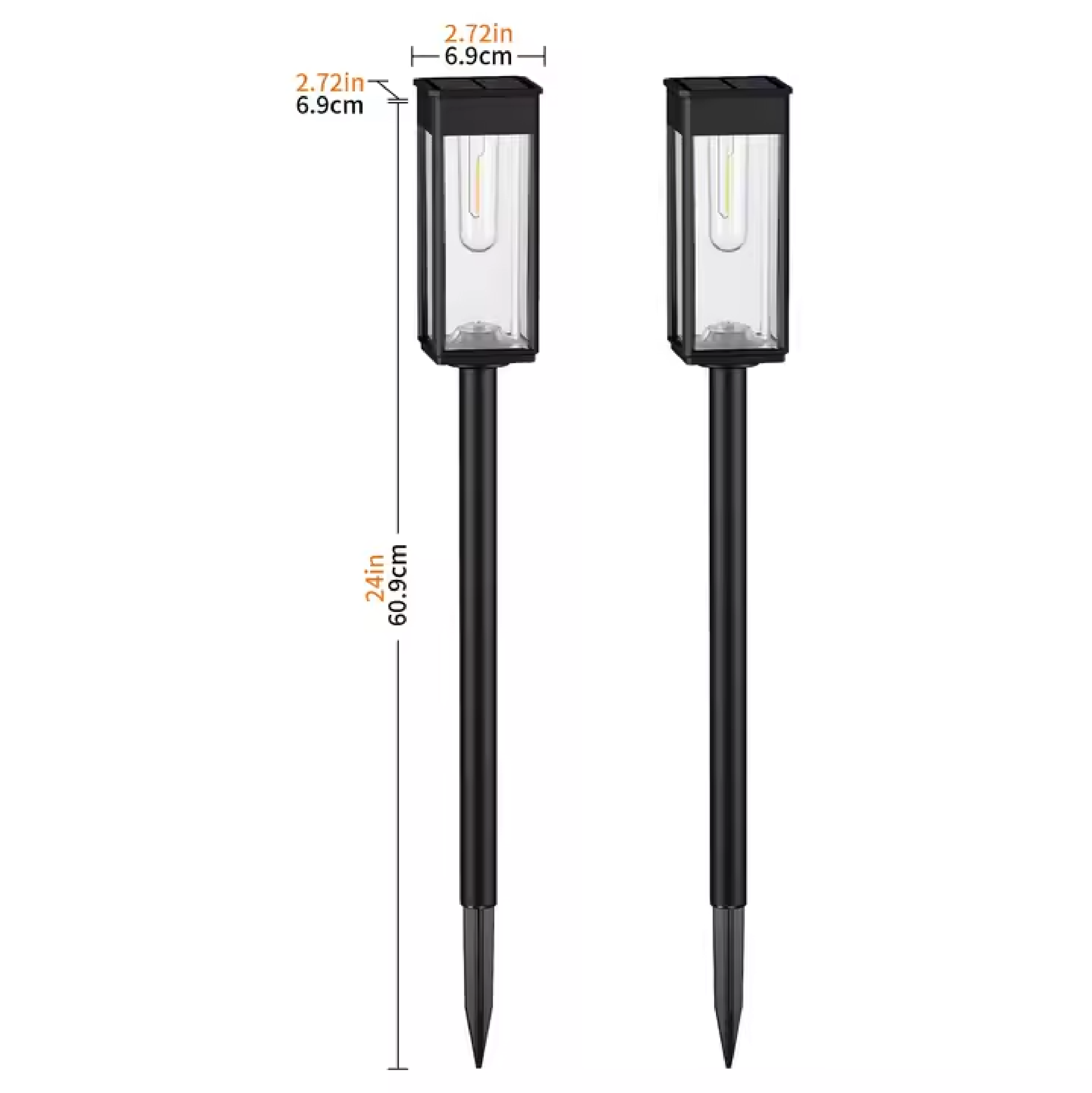 2 Pack Grove Solar LED Pathway Lights IP65 Rated