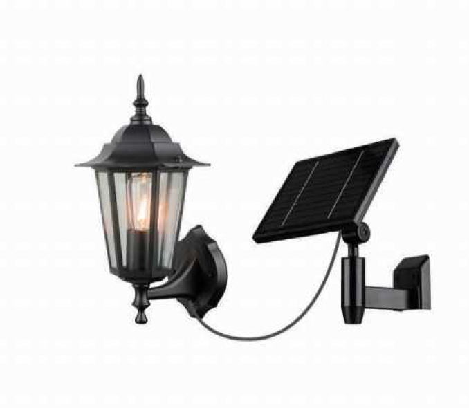 Solar Outdoor Wall Lantern - Clerkenwell Farmhouse - IP44 Rated